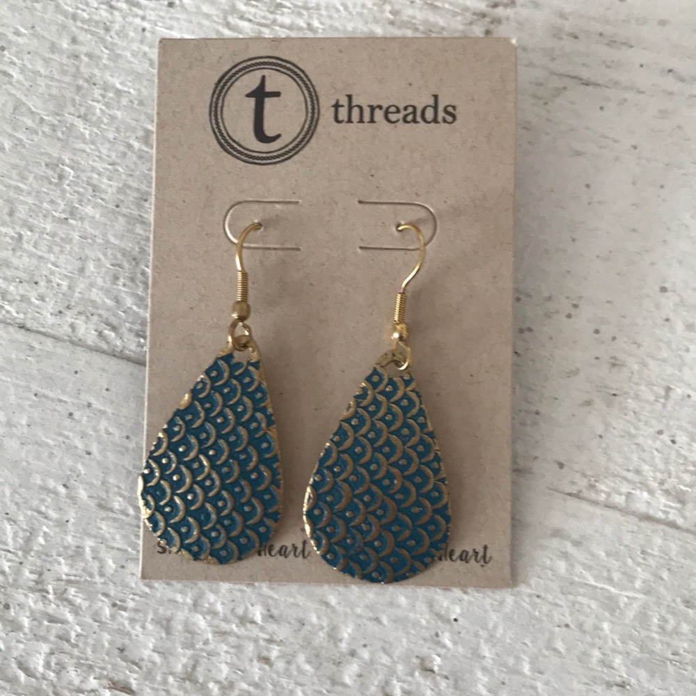 Threads Worldwide MERMAID EARRINGS Fair Trade